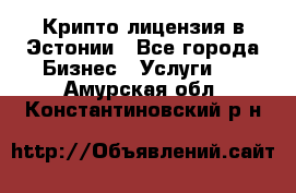 Крипто лицензия в Эстонии - Все города Бизнес » Услуги   . Амурская обл.,Константиновский р-н